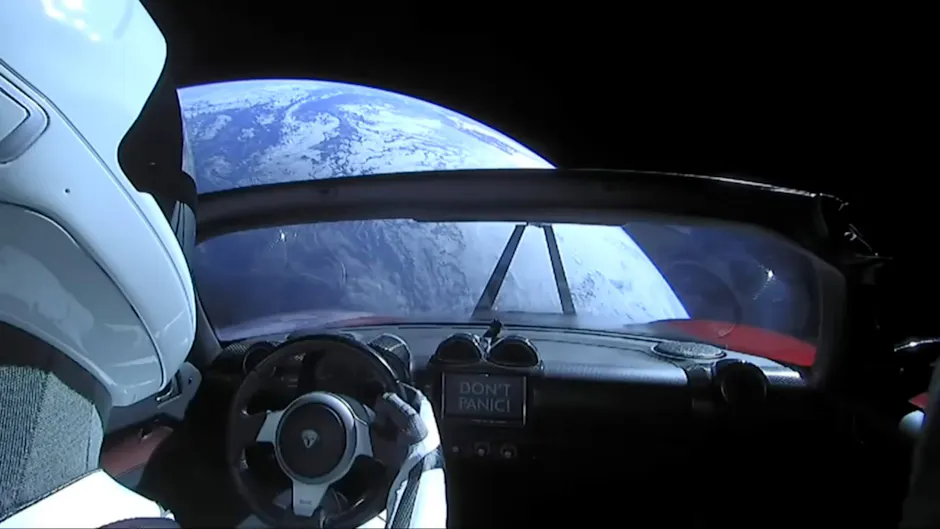 Tesla nello spazio
