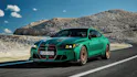 BMW M4 CS verde vista di lato