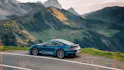 Blauer Porsche 911 von aussen
