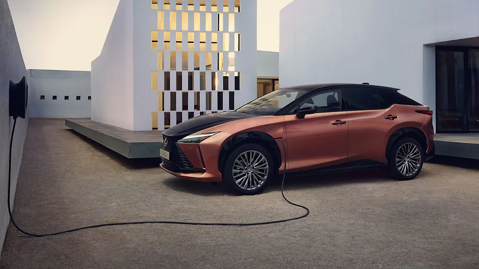Lexus RZ 450e Sonic Copper side
