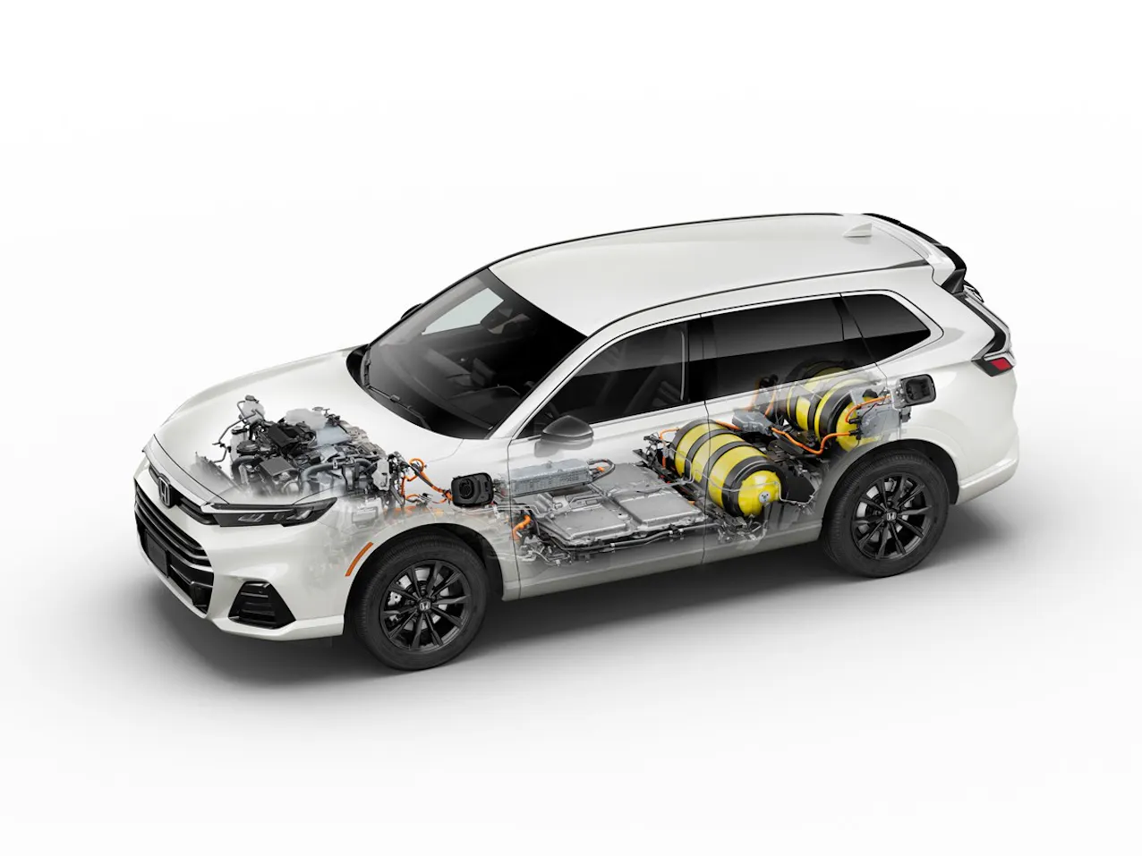 Le Honda CR-V e:FCEV est un véhicule électrique à pile à combustible avec fonction de charge plug-in