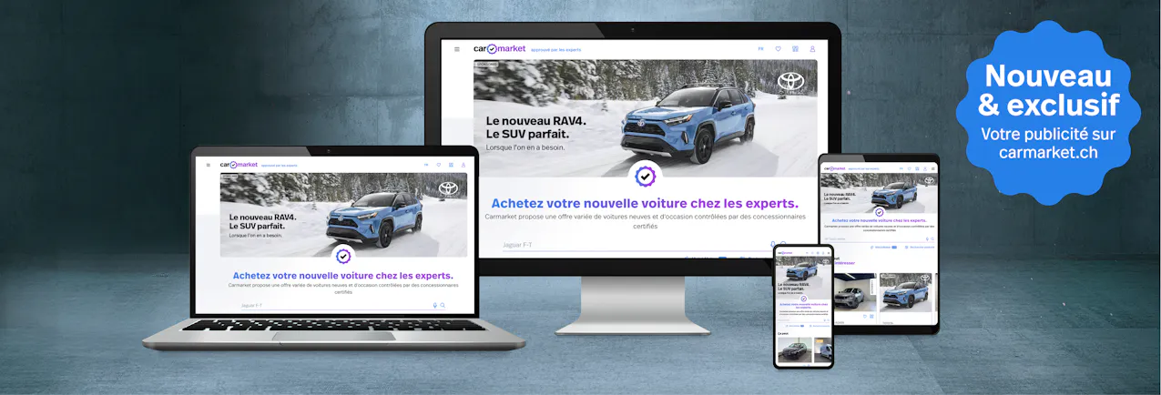 Possibilités de publicité sur Carmarket
