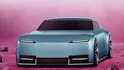 JAGUAR TYPE 00 in blu con sfondo rosa