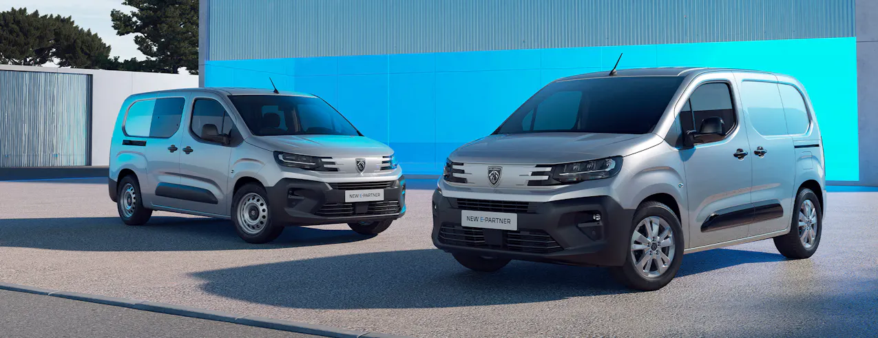 Peugeot E-Partner Fourgon dans un environnement industriel