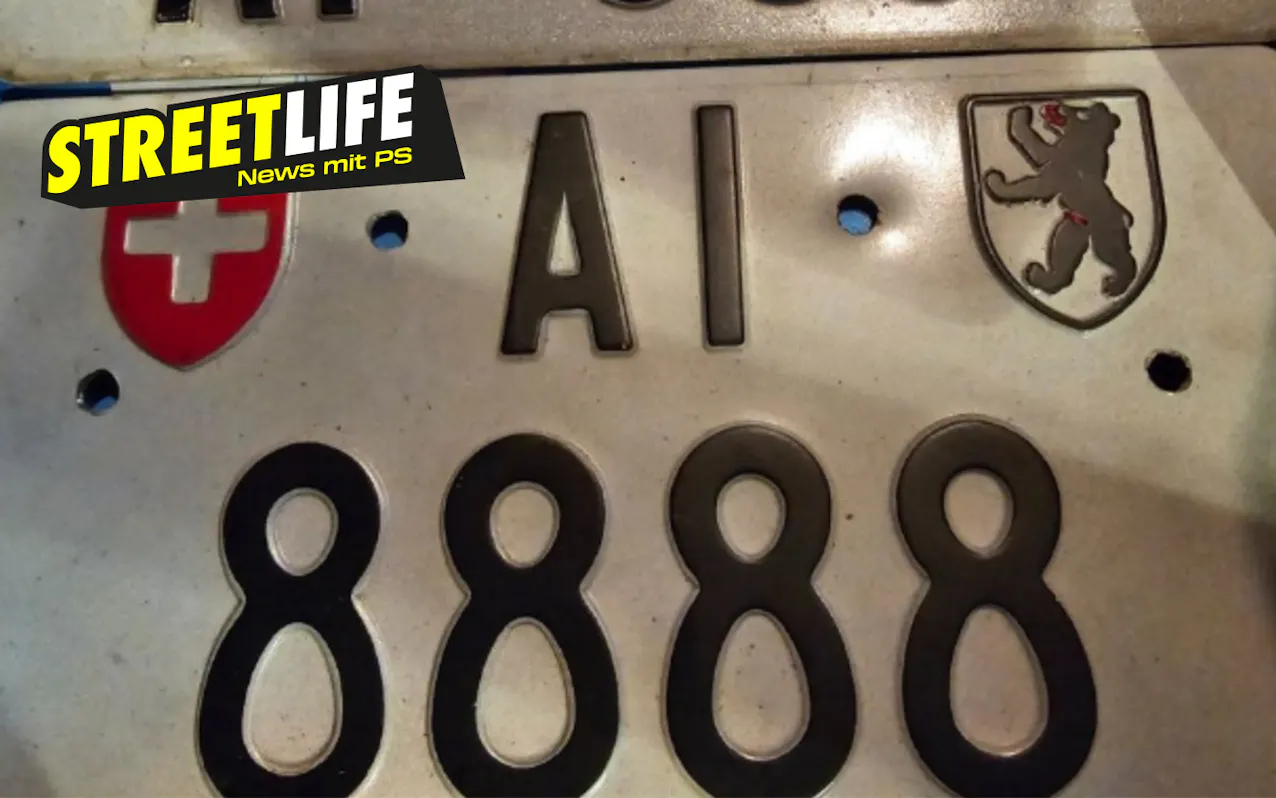 Targa auto con logo Streetlife