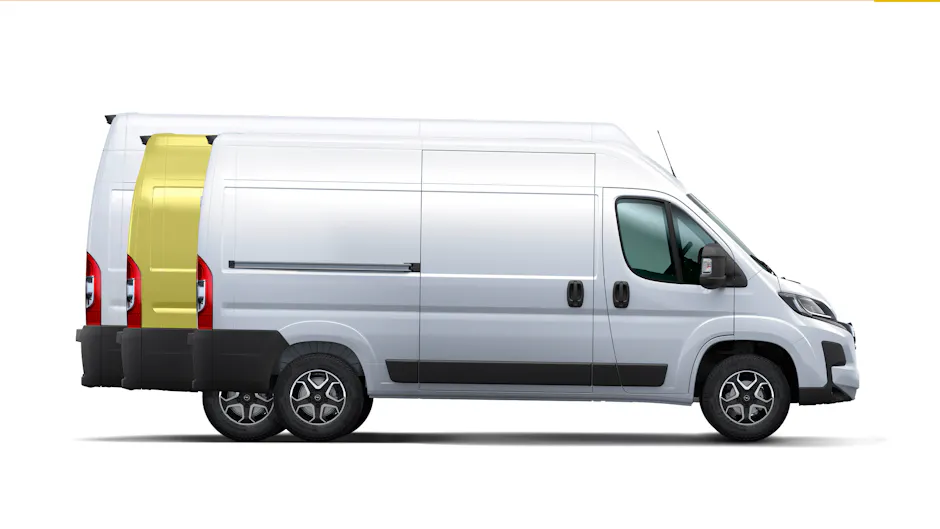 Opel Movano, comparaison des dimensions latérales des variantes de modèles