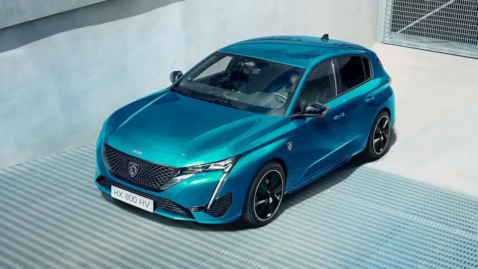 Peugeot 308 in blu