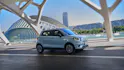 Il Leapmotor T03 blu visto dall'esterno