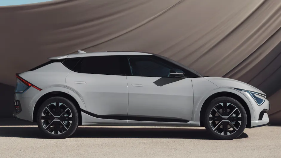 Profilo laterale della Kia EV6