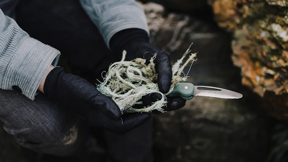 Recycling von Fischnetze, ein Teil vom Projekt Odyssey