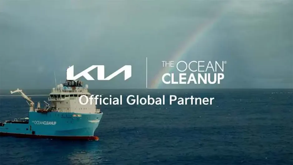 Kia als offizieller globaler Partner von The Ocean Cleanup