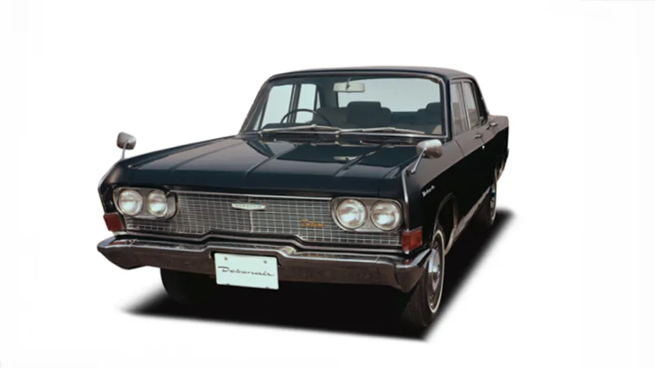 Mitsubishi Debonair noir, design classique