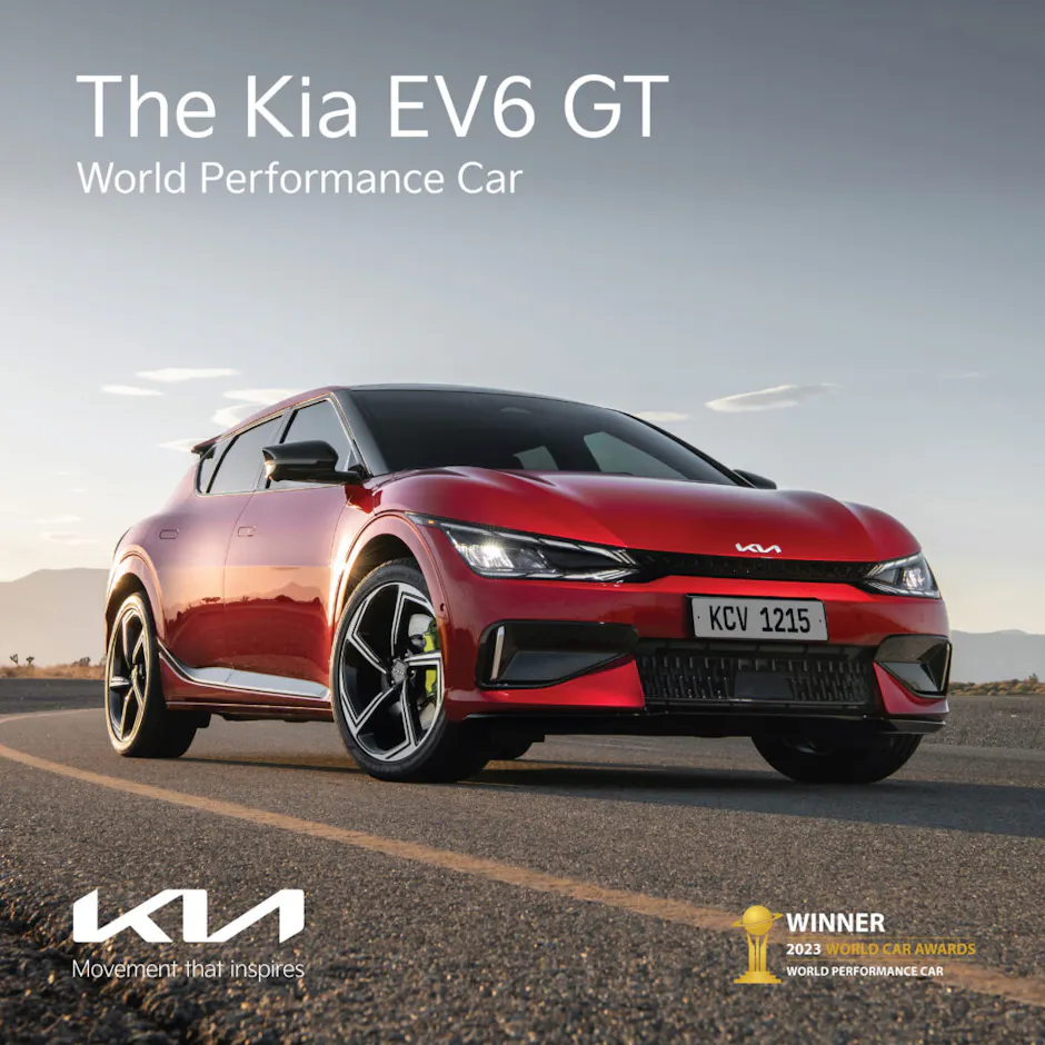 Kia EV6 GT in Rot