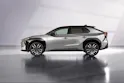 Aerodynamisches Profil des Toyota bZ4X im Studio