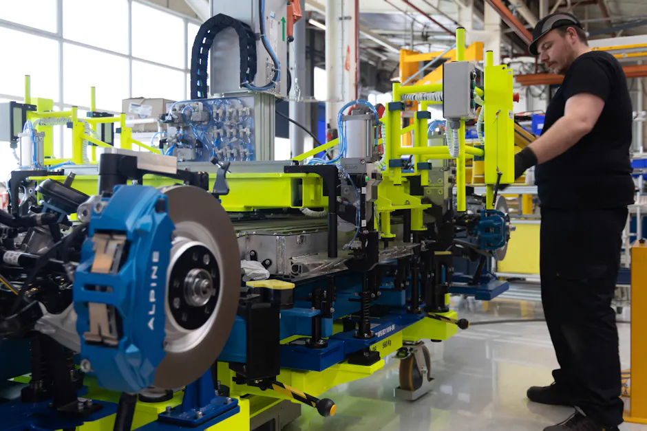 Batteria Alpine A390 durante l'installazione