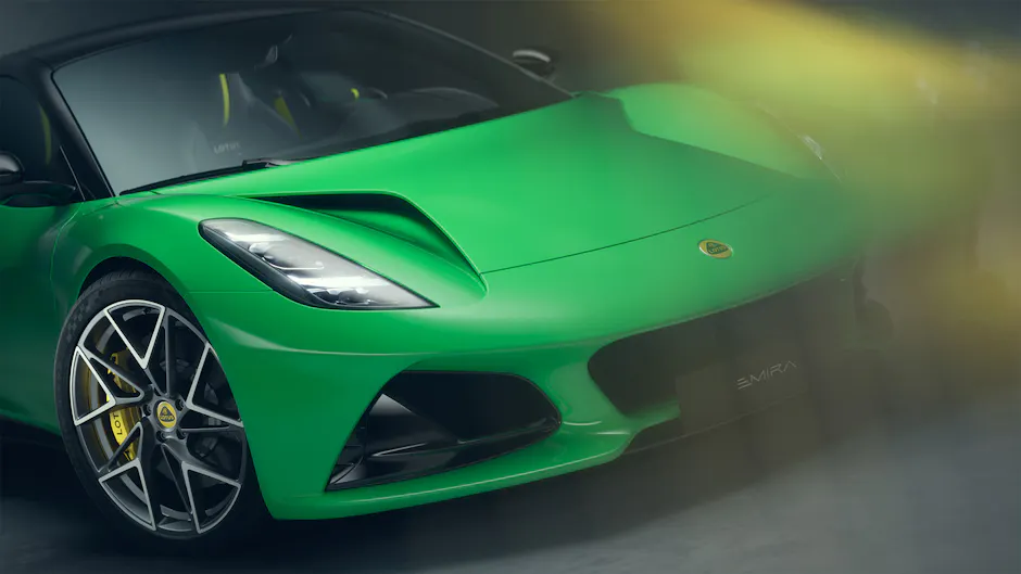 Motor des Lotus Emira V6 SE mit 3,5-Liter-V6-Kompressormotor und 400 PS Leistung
