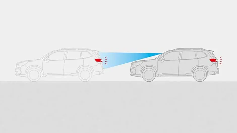 Assistente di guida Subaru con regolazione della distanza