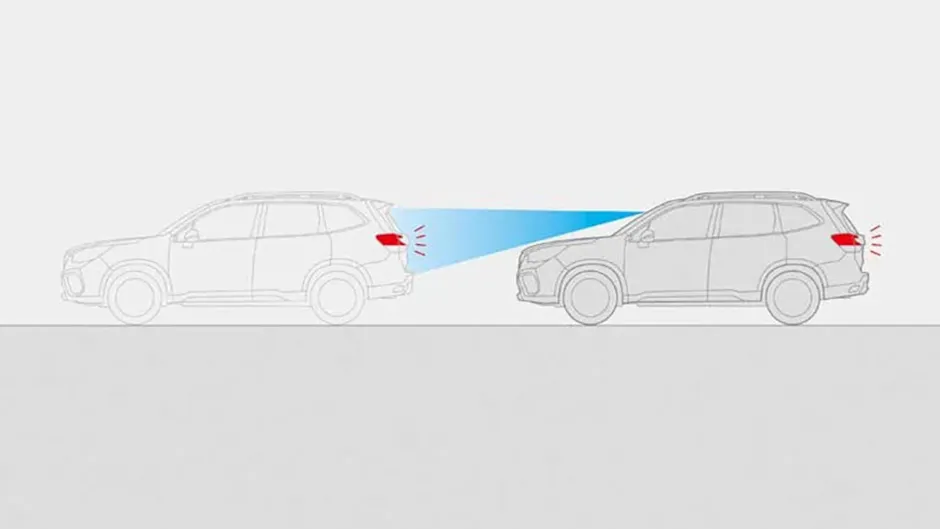 Schema dei sensori del cruise control Subaru.