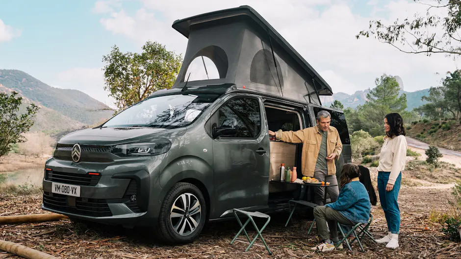 Citroën Camper avec la famille