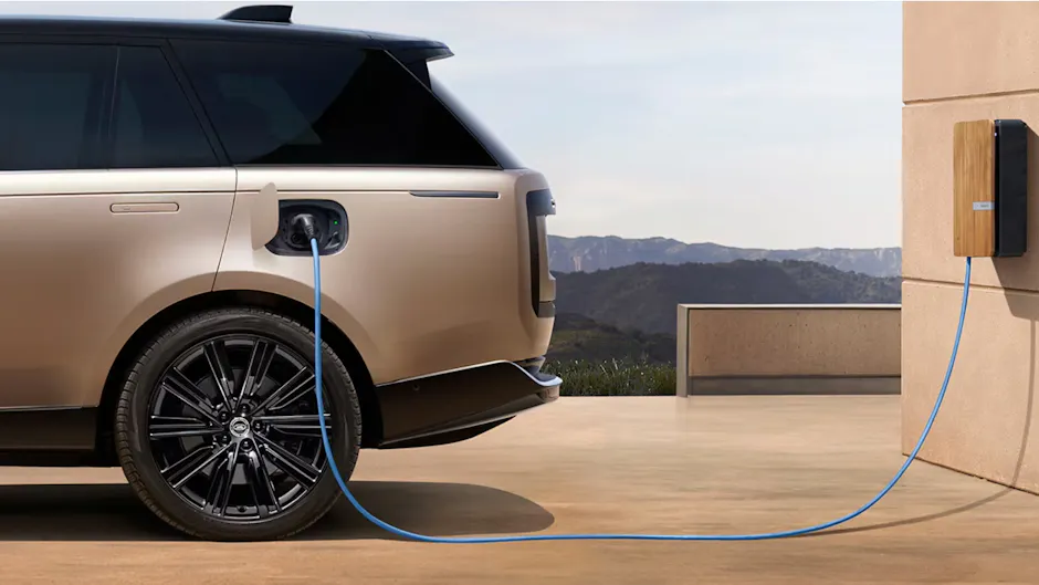 pluged in Land Rover plug in hybrid