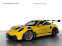 Porsche GT3 RS gialla vista di lato