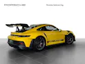 Porsche GT3 RS gialla vista di lato