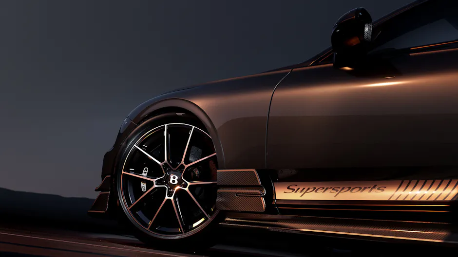 Nahaufnahme der Supersports Felge.