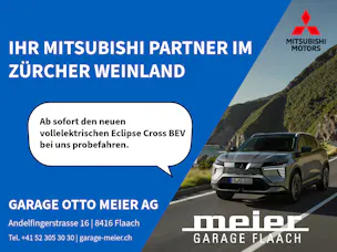 Mitsubishi Eclipse Cross BEV der Garage Otto Meier AG im Zürcher Weinland.