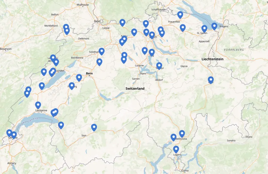Sedi Eurorepar in Svizzera