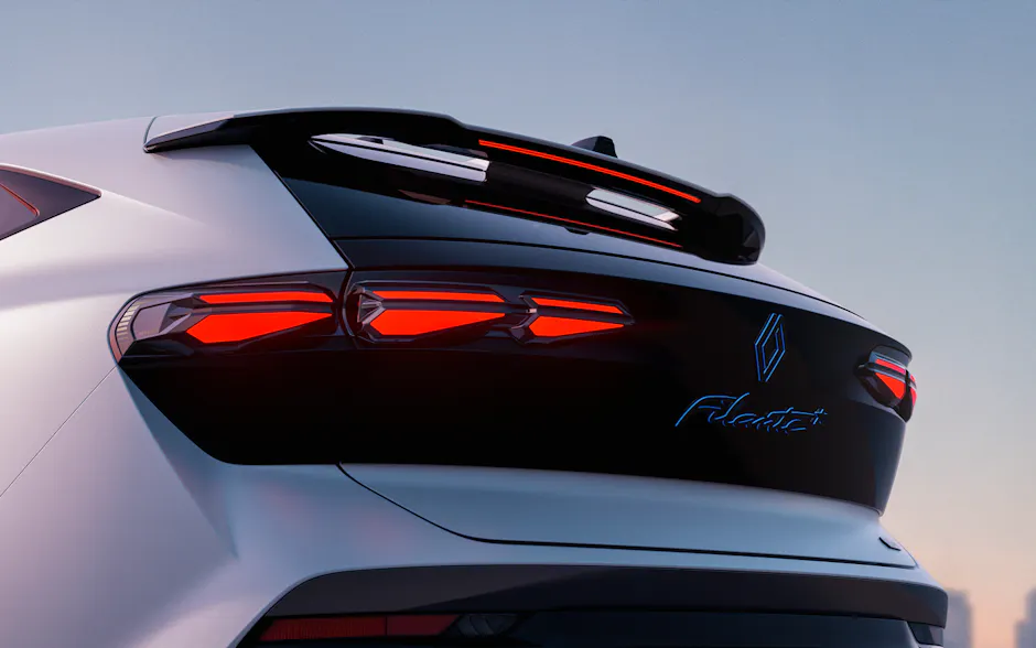 Das sportliche Heck von neuen Renault Filante