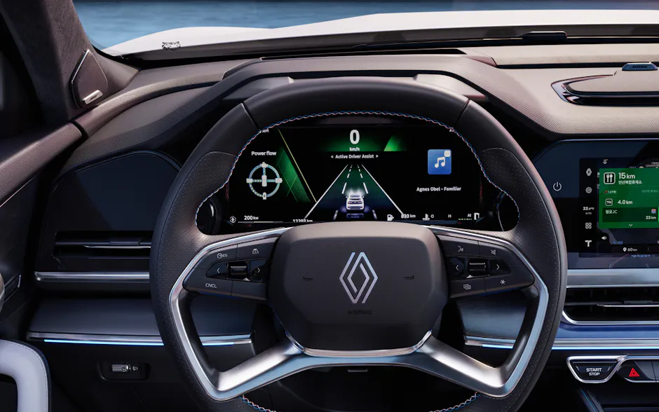 Das moderne Cockpit vom Renault Filante