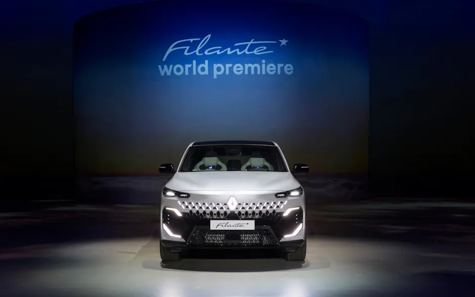Der neue Renault Filante in Weiss, Weltpremiere