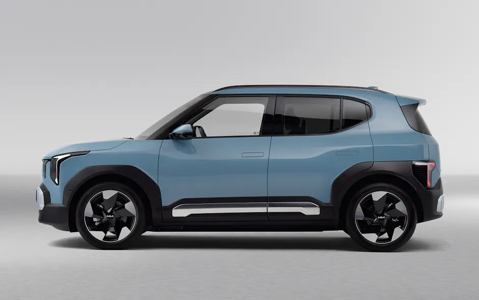 Kia EV2 von der Seitenansicht