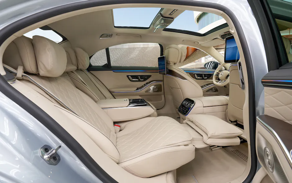 Mercedes-Benz S-Klasse Interieur in Weiss