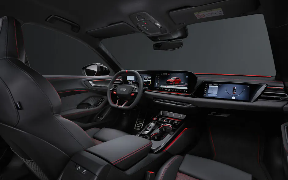 Neues Audi RS5 Interieur in Schwarz