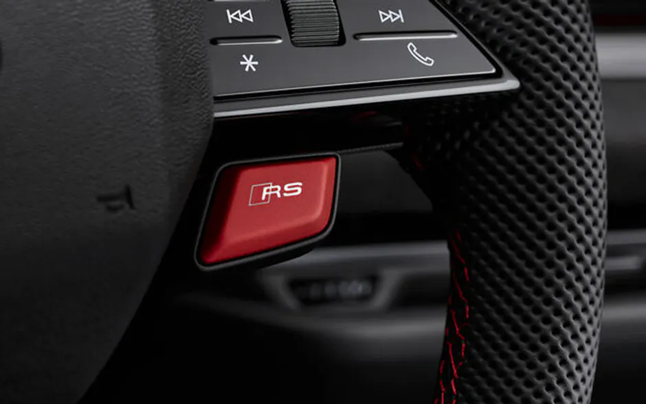 Audi RS Modus, am Lenkrad