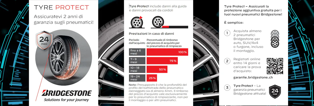 Bridgestone Tyre Protect per due anni