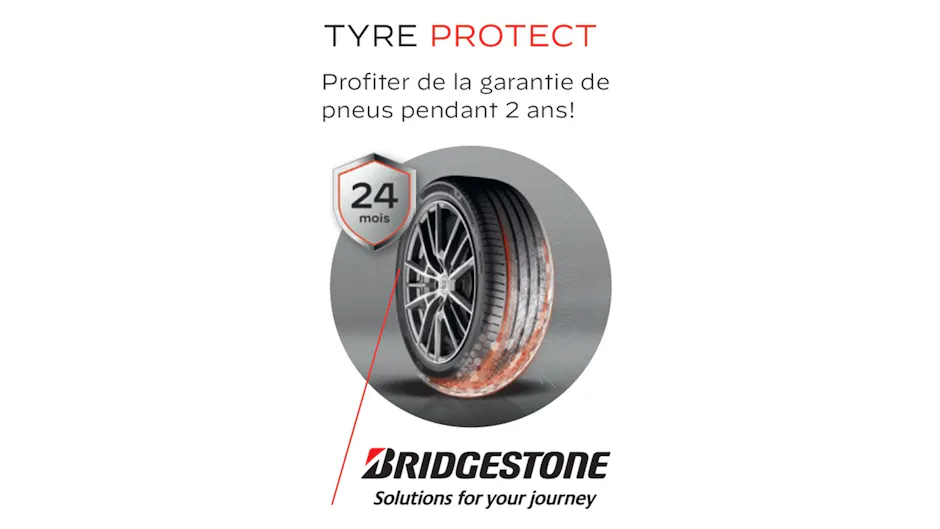Bridgestone, souscrivez à la garantie Tyre Protect pour 2 ans