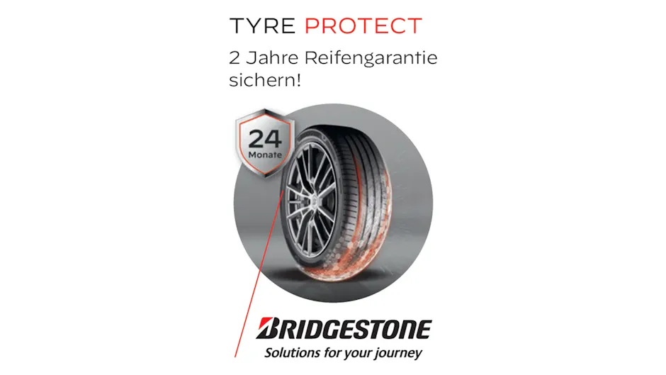 Bridgestone, Tyre Protect für 2 Jahre sichern