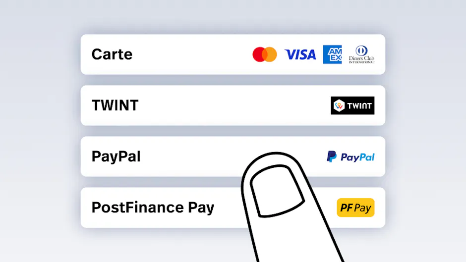 Choix du mode de paiement