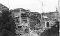 Das Casinoparking in Bern, während dem Aufbau
