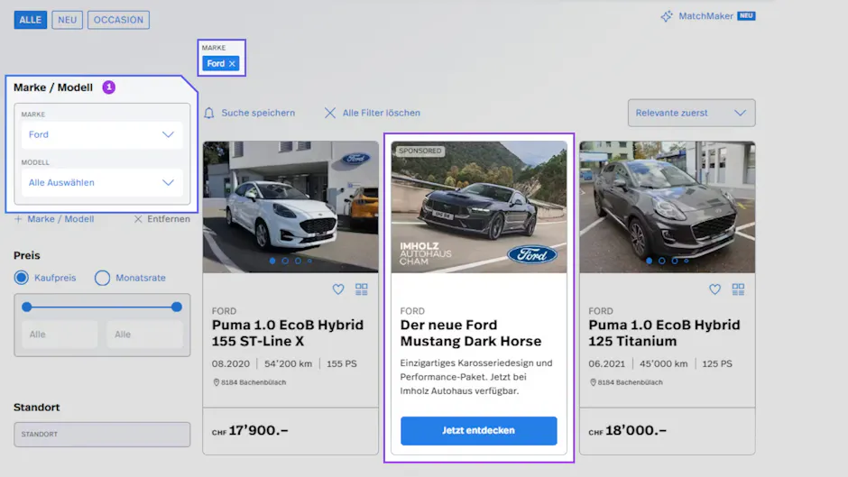 BRANDS AD sur Carmarket