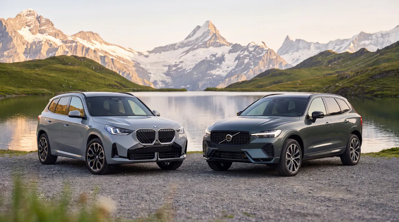 BMW X3 Volvo XC60 Front