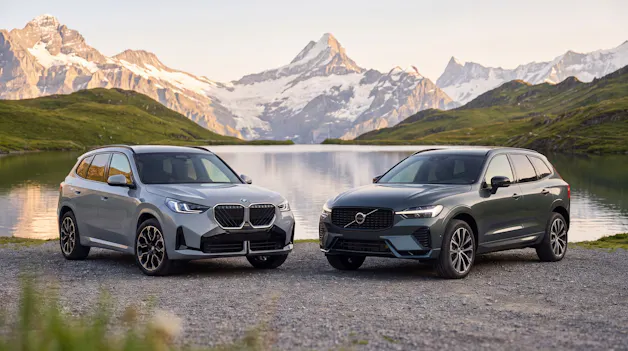BMW X3 Volvo XC60 Front