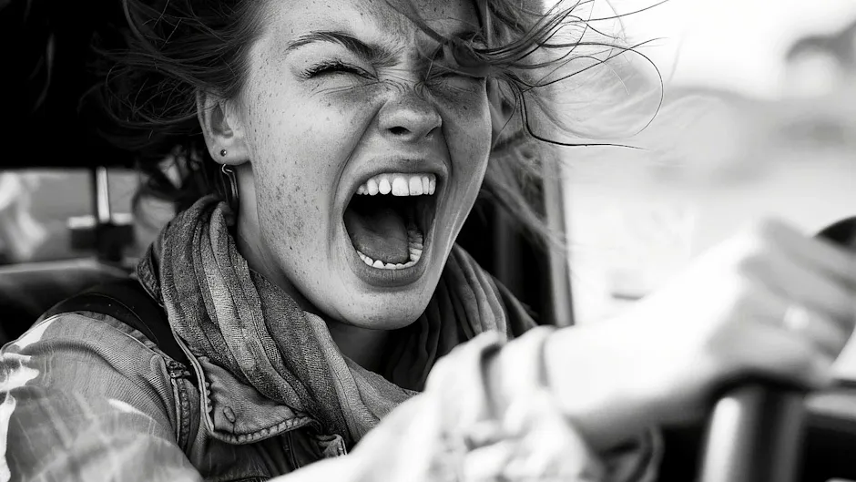 Femme qui crie