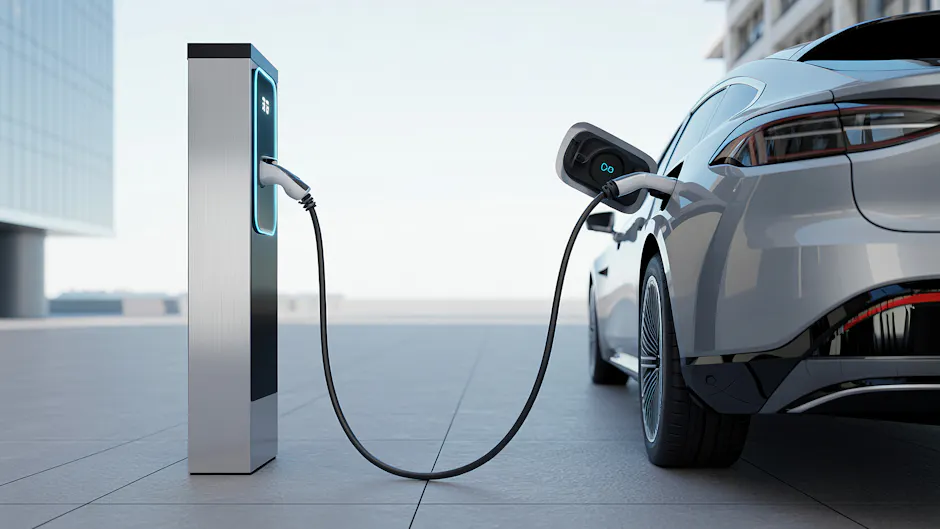 Elektroauto am laden