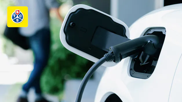 Elektroauto am laden