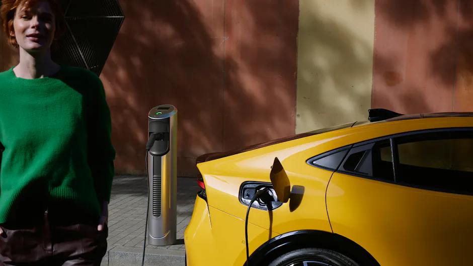 Toyota Prius an Ladestation