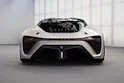 Lexus electrified von hinten in Weiss