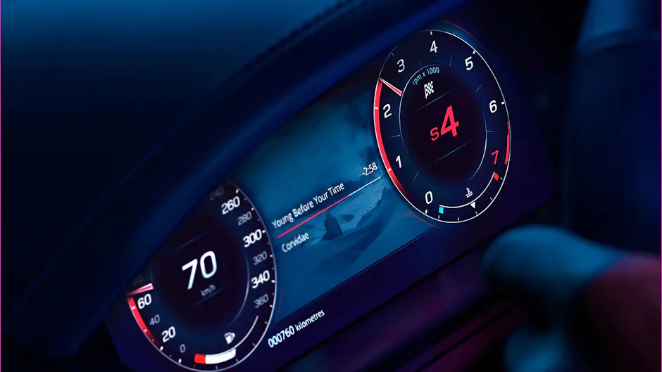 JAGUAR FTYPE R75 Display